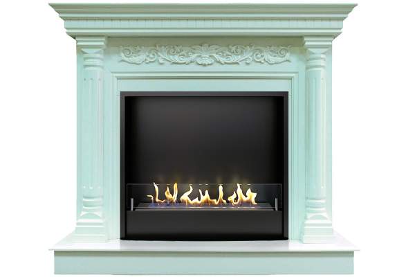 Биокамин в портале Firezo Sicilia Бирюзовый